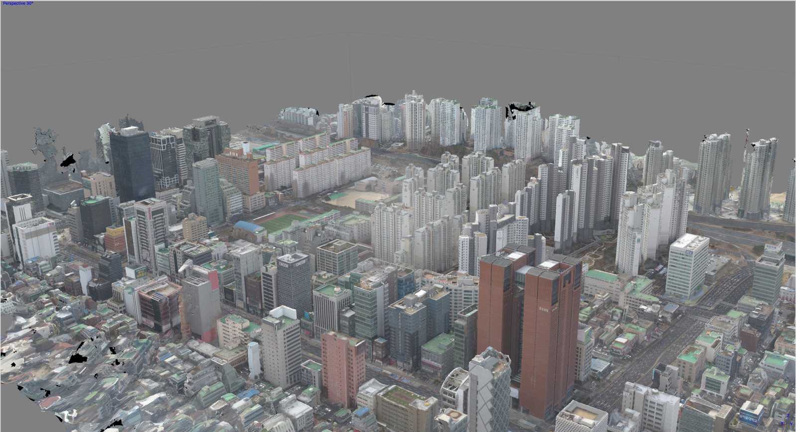 강남 신논현사거리 3D 모델
