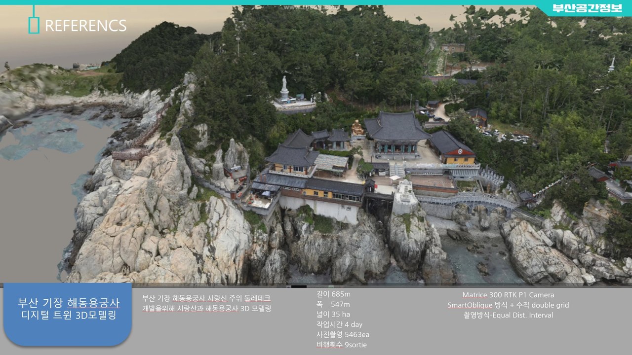 부산 기장 해동용궁사 디지털 트윈 3D 모델링